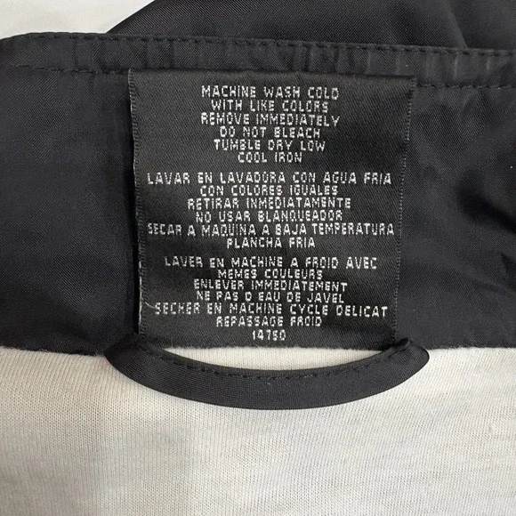 VNTG 90s Adidas Jacket Men XXL Black & White Striped Bold "adidas" Color Block - Picture 6 of 12